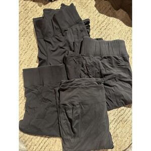 Women's Lot Of 4 Livi Loungewear Capri Pants Sz26/28 Black Stretch